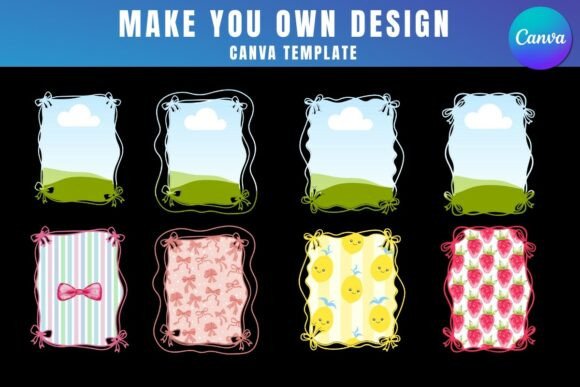Adorable Ruffle Frame Canva Template: Instant Charm