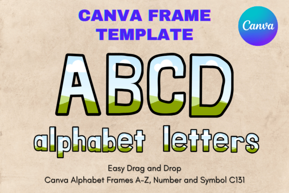 Canva Letters Frame Alphabet Template131: A Creative Design Solution