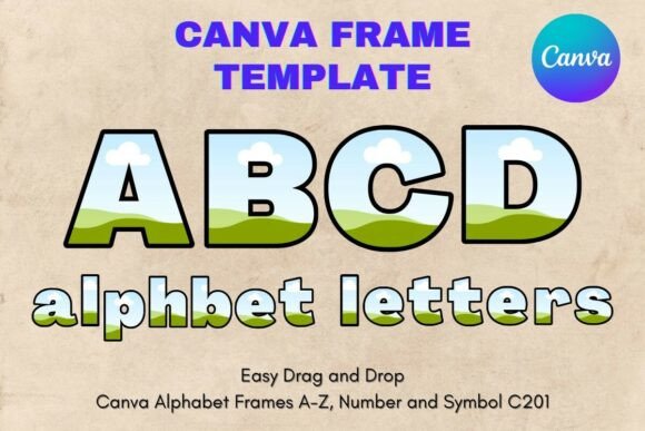 Canva Letters Frame Alphabet Template201: A Creative Toolkit for Personalized Design