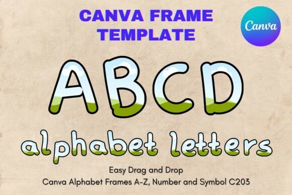 Canva Letters Frame Alphabet Template203: A Designer's Guide
