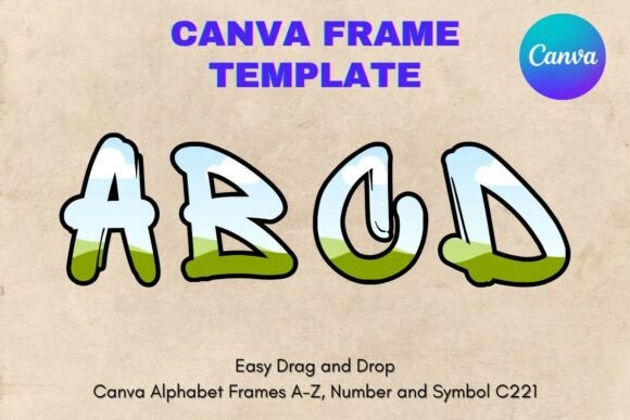 Canva Letters Frame Alphabet Template221: A Designer's Walkthrough