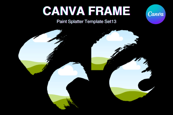 Creative Edges with Paint Brush Brush Stroke Canva Frame_13