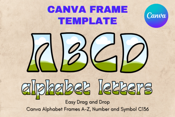 Design Custom Letter Art with Canva Letter Frame Template136