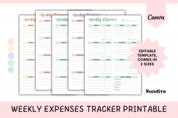 Editable Weekly Expenses Tracker Sheet 2: A Designer’s Guide to Financial Clarity