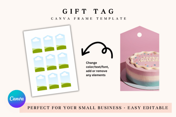 Elevate Your Branding: The Canva Frame Template Gift Tag Template