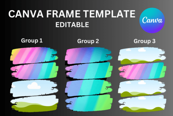 Grunge Canva Frame Distressed Brush: Digital Texture for Modern Designs