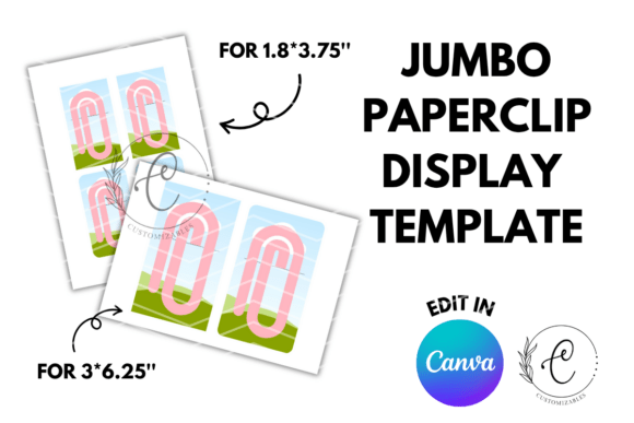 Jumbo Paperclip Display Card Editable: A Fresh Take on Brand Assets