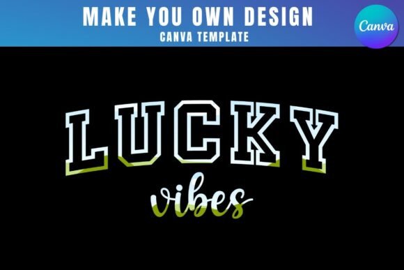 Lucky Vibe Canva Frame Template Design: Instant Creative Polish