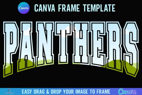 Panthers Canva Frame Varsity Sports Team: A Dynamic Design Asset
