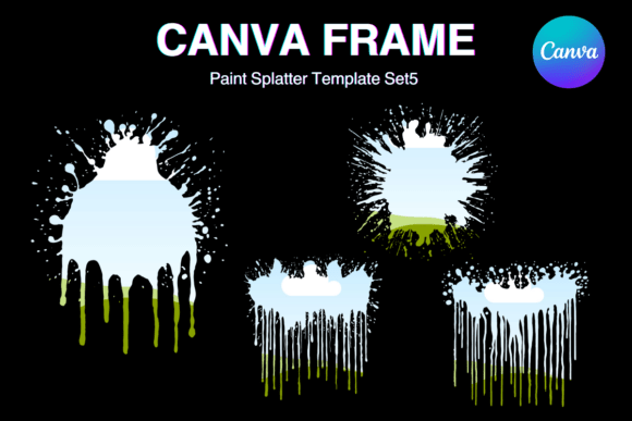 Transform Your Designs with Paint Brush Brush Stroke Canva Frame_5