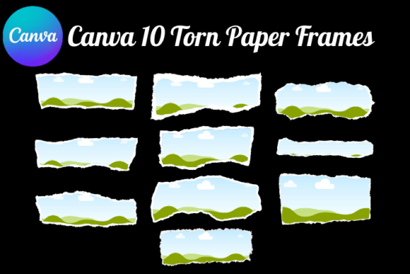 Transform Your Visuals with Canva Torn Paper Ripped Frame Templates