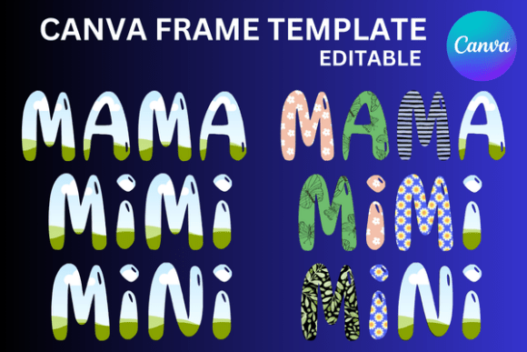 Unleash Creativity with Mama Mimi Mini Canva Frame Templates