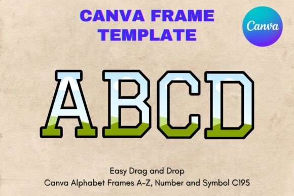 Unlock Creative Flexibility with Canva Letters Frame Alphabet Template196