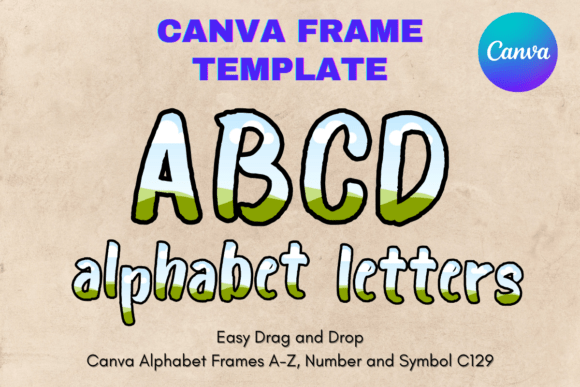 Unlock Creative Freedom with Canva Letters Frame Alphabet Template129