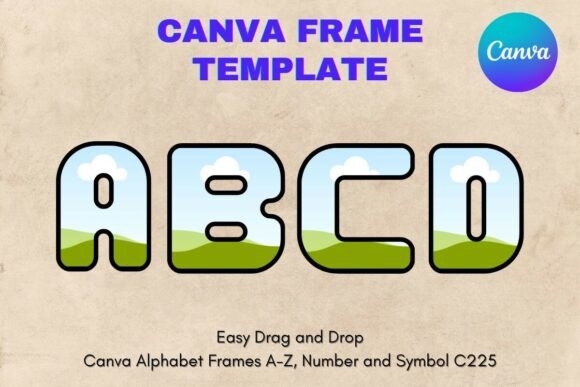 Unlocking Creative Lettering with Canva Letters Frame Alphabet Template225
